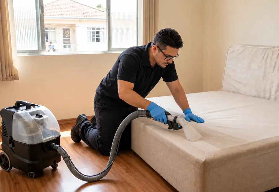 Limpeza de box e baú de cama em Betim: Limpeza de box e baú de cama em Betim: a base do colchão também suja