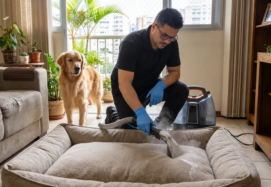 Limpeza de cama de pet em Betim: Limpeza de cama de cachorro e gato em Betim